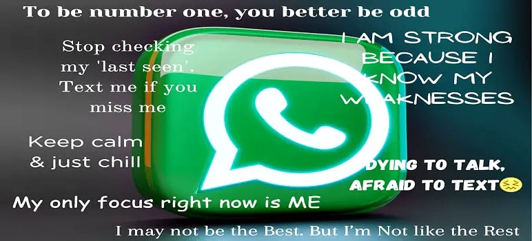 100 Best Status Lines About Quotes For Your WhatsApp Profile