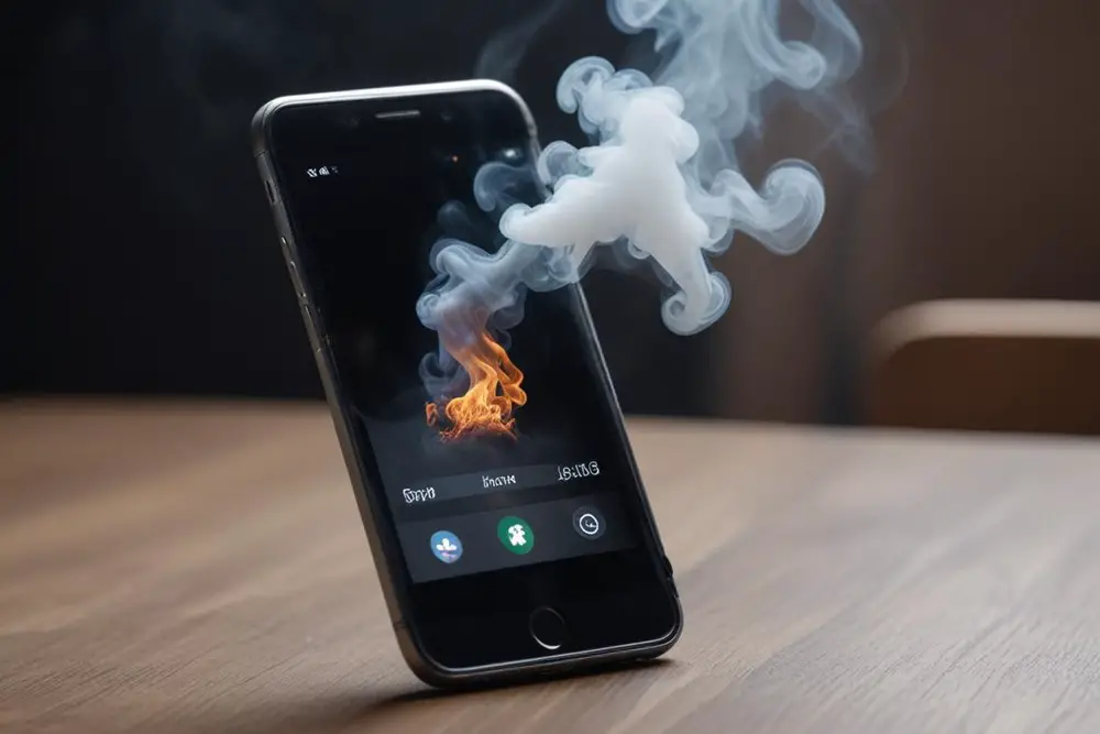 An overheating smartphone can prevent it from charging.